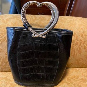 BRIGHTON heart handle purse // clutch